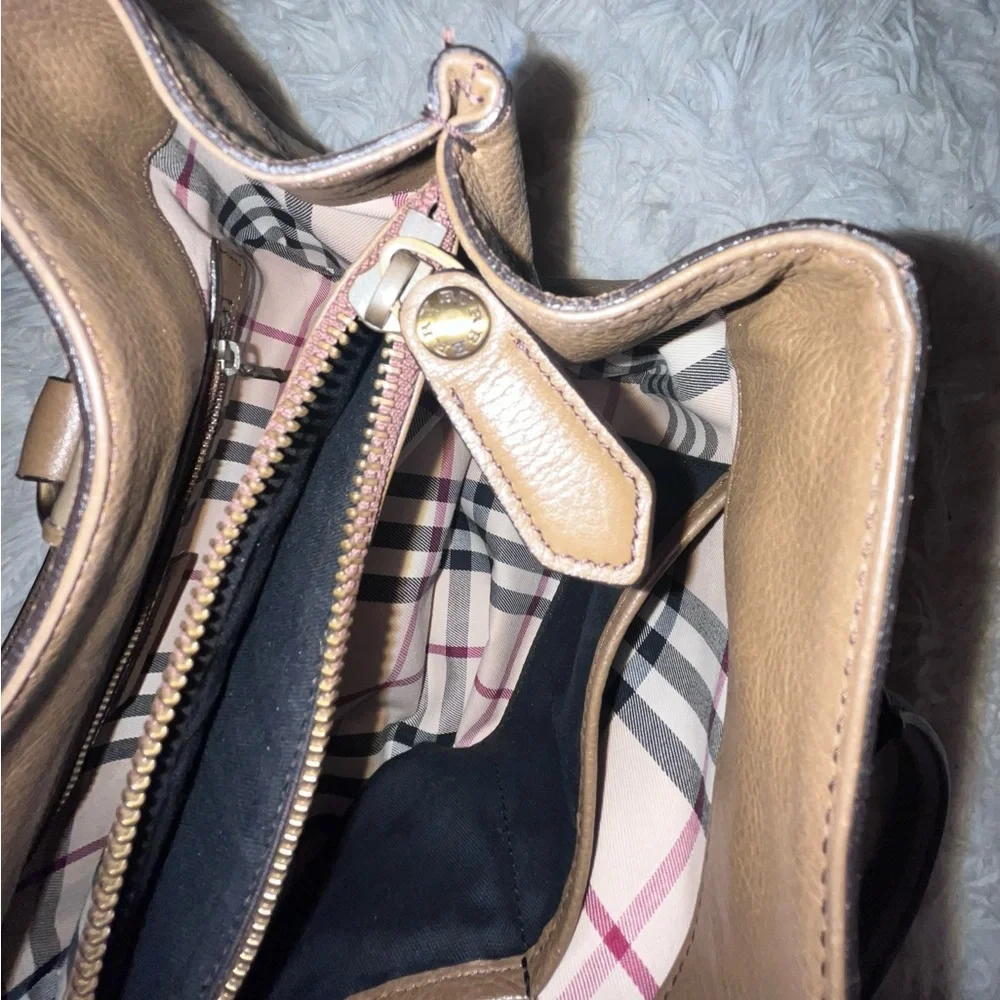 Burberry Leather Satchel - Picture 8 of 16